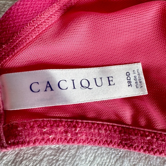 Cacique Pink Unlined Balconette 38DD - Picture 7 of 11